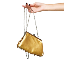 Load image into Gallery viewer, Vintage Gold Beaded Purse
