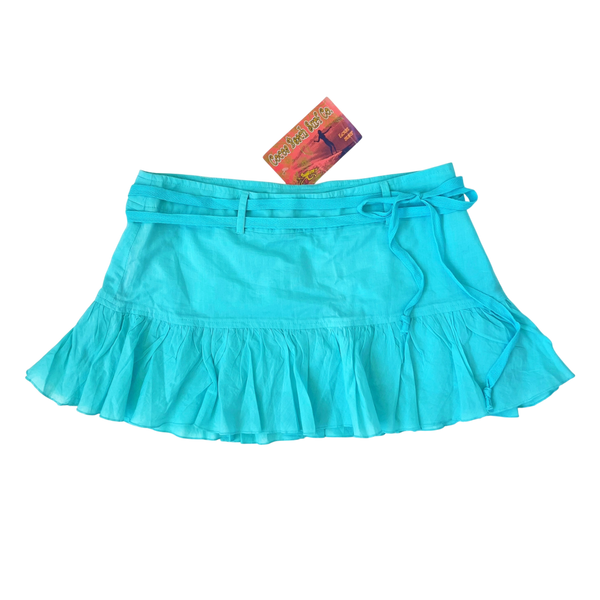 Aqua Blue Mini Skirt