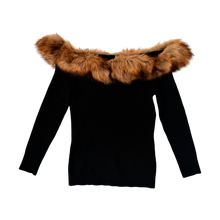 Load image into Gallery viewer, Faux Fur Off The Shoulder Sweater

