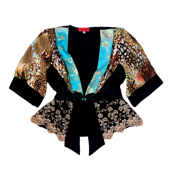 Vintage Silky Kimono Top