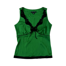Load image into Gallery viewer, Emerald Green Silk Top
