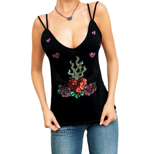 Vintage Heavily Beaded Top