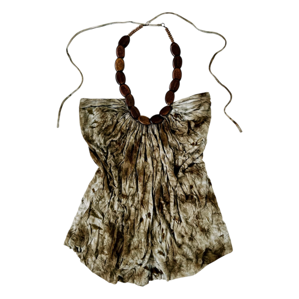 Chunky Beaded Tie Dye Halter