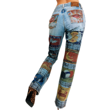 Load image into Gallery viewer, Funky Printed Matchbook Jeans
