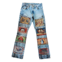 Load image into Gallery viewer, Funky Printed Matchbook Jeans
