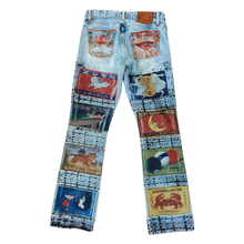 Load image into Gallery viewer, Funky Printed Matchbook Jeans
