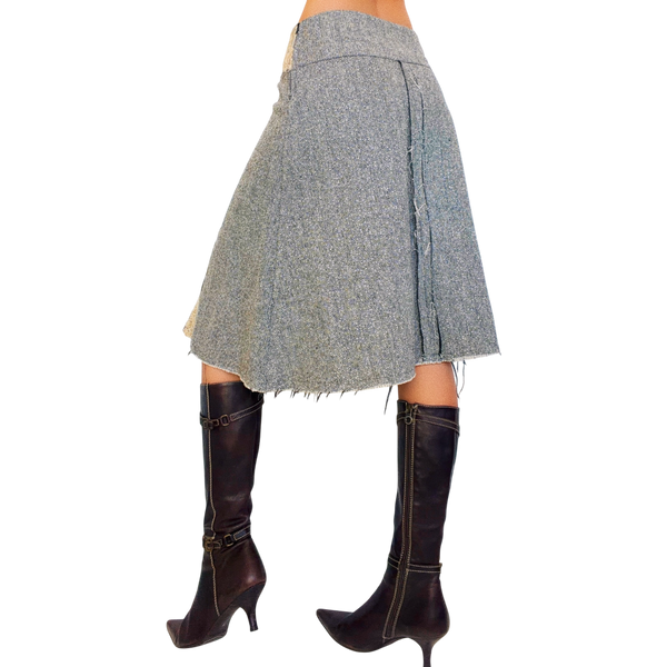 Wooly Lace Midi Skirt