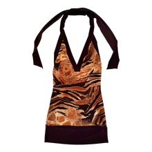 Load image into Gallery viewer, Early 2000s Slinky Halter Mini Dress

