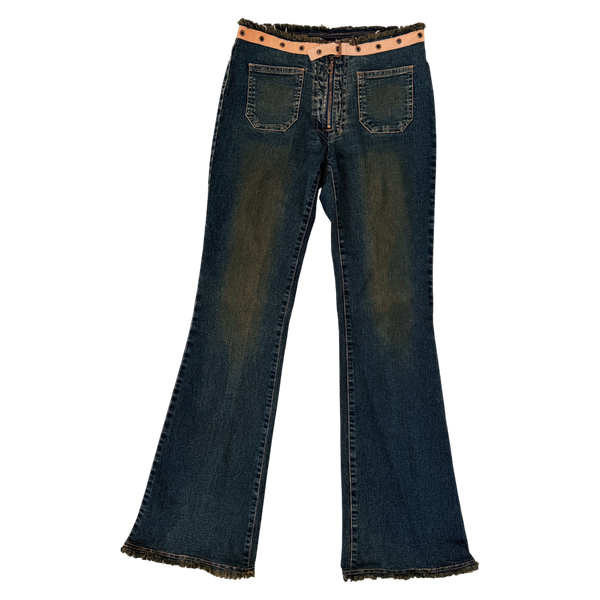 Vintage Grommet Waistband Jeans