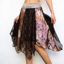 Load image into Gallery viewer, Patchwork Fairy Midi Skirt

