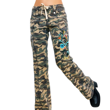 Load image into Gallery viewer, Boston Proper Distressed Camo Cargo Pants
