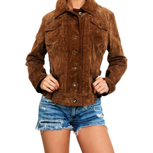 Load image into Gallery viewer, Miss Sixty Genuine Suede Jacket
