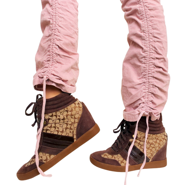Coach Logo Wedge Sneakers