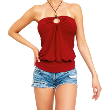 Load image into Gallery viewer, Vintage Keyhole Halter Top
