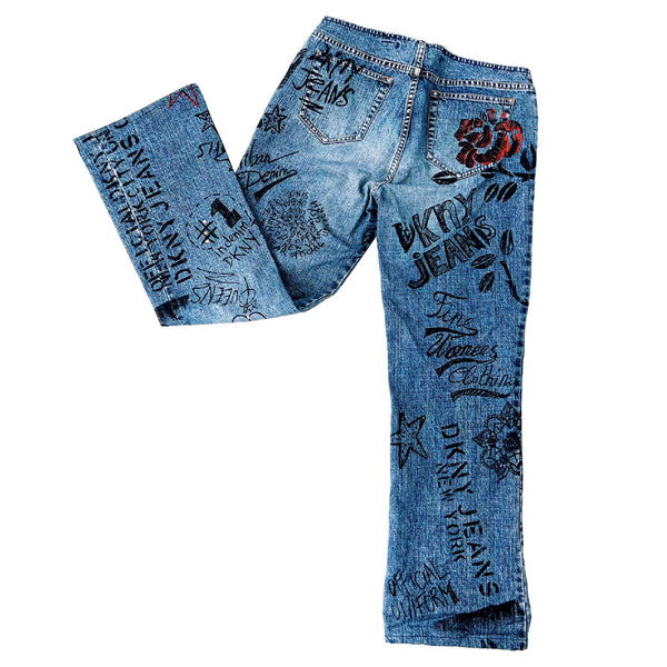 DKNY Graffiti Jeans