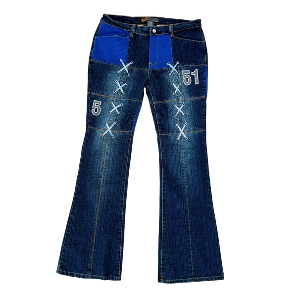 Early 2000s Sporty Lace Up Jeans