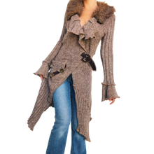 Load image into Gallery viewer, Furry Knit Duster Cardigan
