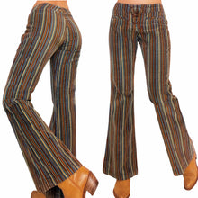 Load image into Gallery viewer, Early 2000s Striped Lace Up Cords

