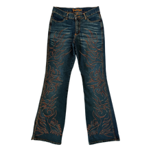 Load image into Gallery viewer, Early 2000s Embroidered Jeans
