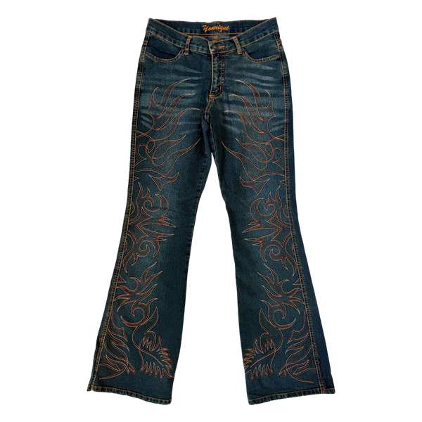 Early 2000s Embroidered Jeans