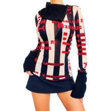 Load image into Gallery viewer, Isabel De Pedro Sheer Graphic Sweater Top
