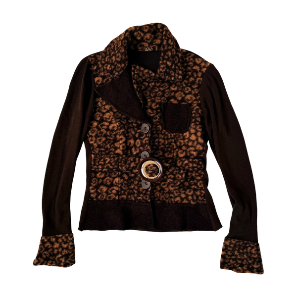 Italian Leopard Print Cardigan