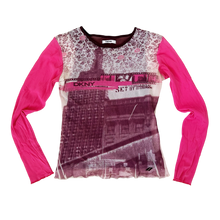 Load image into Gallery viewer, DKNY Graphic Mesh Top
