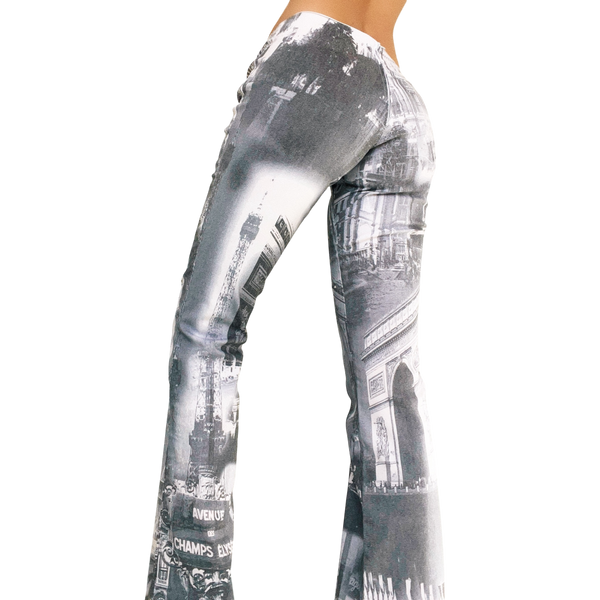 90s Parisian Print Pants