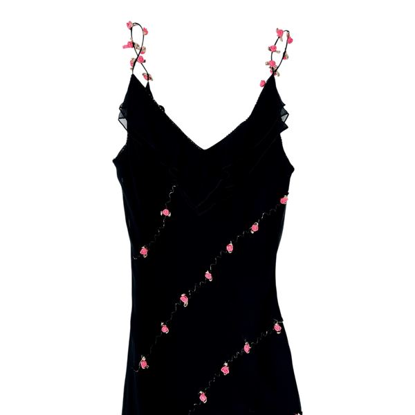 Vintage Silk Rosette Fairy Dress