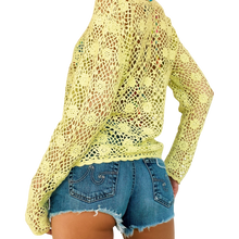 Load image into Gallery viewer, Early 2000s Vibrant Crochet Top

