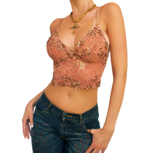 Load image into Gallery viewer, Marciano Lacy Beaded Bralette Top
