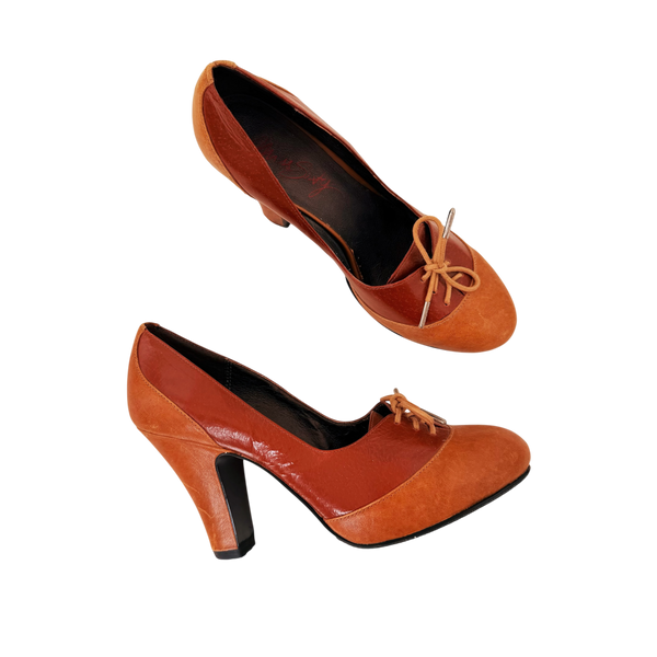 Miss Sixty Lace Up Leather Heels