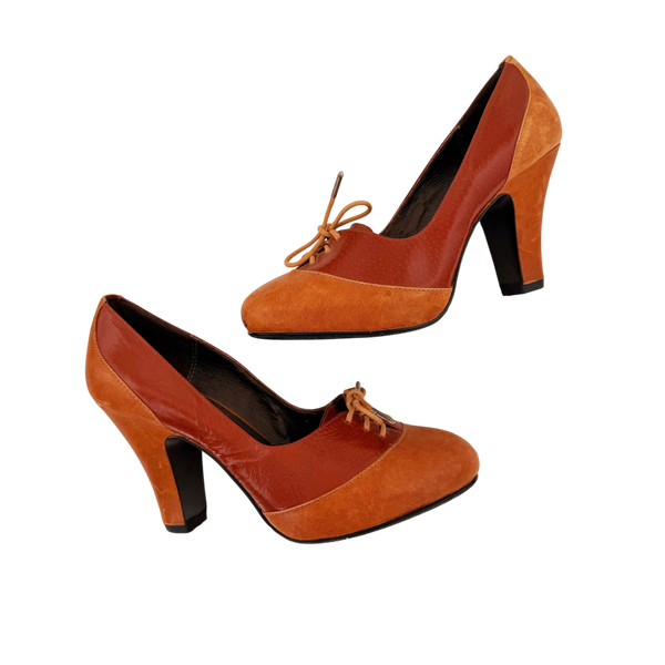 Miss Sixty Lace Up Leather Heels
