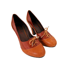 Load image into Gallery viewer, Miss Sixty Lace Up Leather Heels
