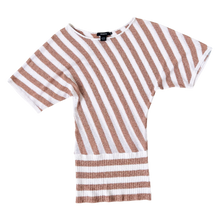 Load image into Gallery viewer, Slouchy Striped Mini Dress
