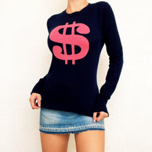Load image into Gallery viewer, Cashmere Dollar Sign Sweater

