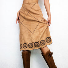 Load image into Gallery viewer, Faux Suede Midi Skirt
