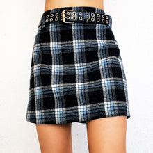 Load image into Gallery viewer, Wooly Plaid Mini Skirt

