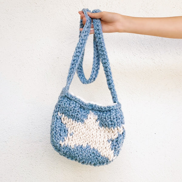 Star Baby Hand Knit Bag by Carolannie Crochet