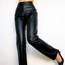 Load image into Gallery viewer, Black Genuine Leather Pants
