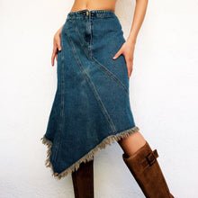 Load image into Gallery viewer, Vintage Denim Midi Skirt
