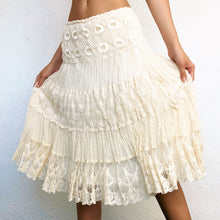 Load image into Gallery viewer, Creamy Boho Midi Skirt
