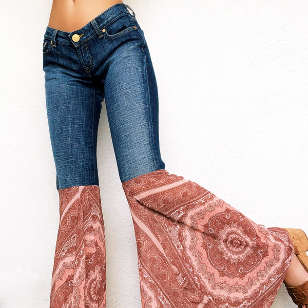 Reworked Flowy Flare Jeans