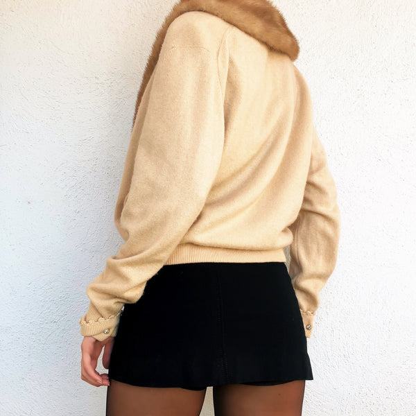Vintage Cashmere & Mink Cardigan