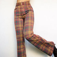 Load image into Gallery viewer, Plaid Flare Trousers

