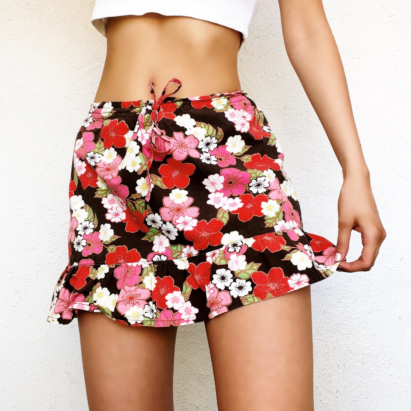 Early 2000s Floral Mini Skirt