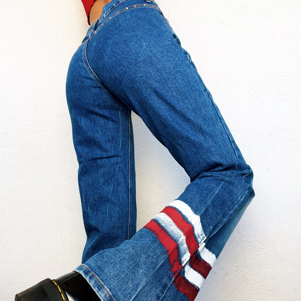 Early 2000s American Flag Jeans