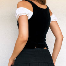 Load image into Gallery viewer, Vintage Velvet Corset Vest
