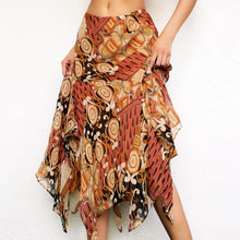 Load image into Gallery viewer, Funky Silk Midi Skirt
