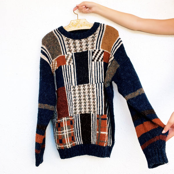 Vintage Patchwork Sweater